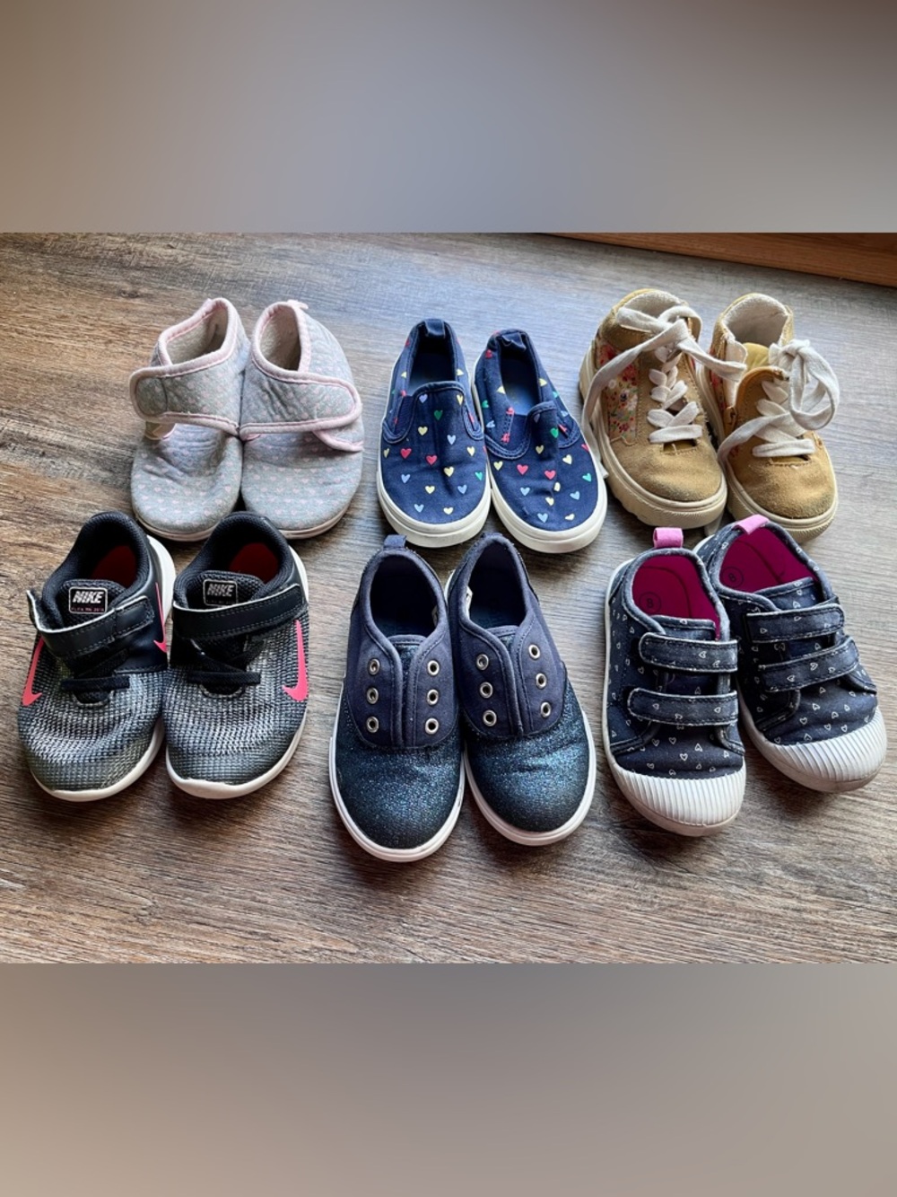 Bundle of girls toddler shoes size 8